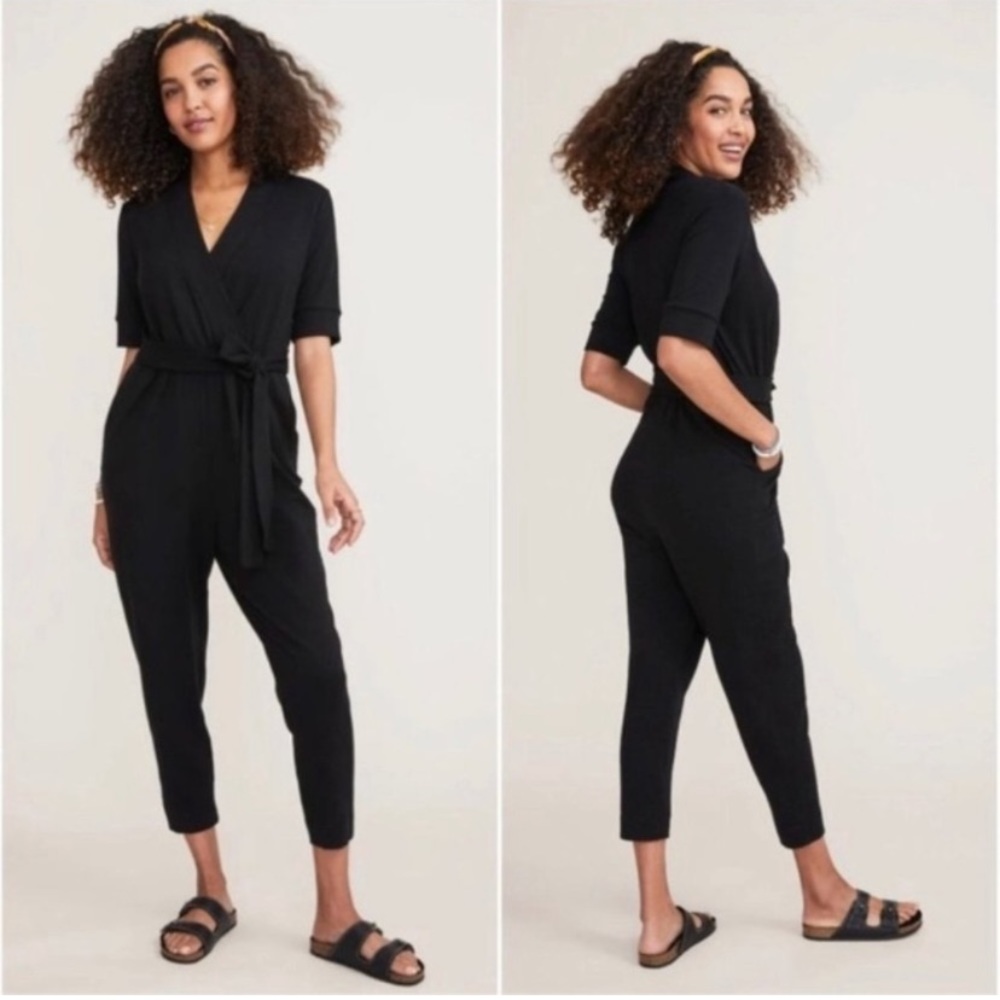 Hatch Maternity Nursing to Errands Onesie Jumpsuit Black Size 3